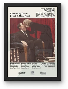 Twin Peaks Poster A1-5 Frame Option David Lynch Dale Cooper Laura Palmer FBI - Imagen 1 de 6