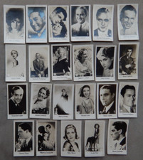 FILM STARS 1st series,C & T BRIDGEWATER (BISCUITS) 1937 VINTAGE TRADE CARDS x23