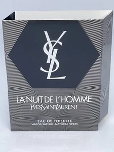YSL La Nuit de L'homme 1.2ml Carded Sample Older Packaging - Picture 1 of 10