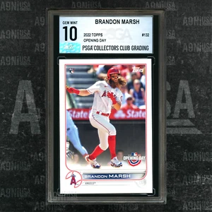 2022 Topps Opening Day #132 Brandon Marsh RC LA Angels PSGA 10 GEM MINT - Picture 1 of 3