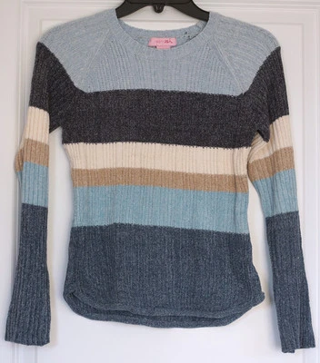 Suéter Suave a Rayas 'Rosa' Niñas / Talla L / ¡Súper Suave y Cálido! EC! Foto 1 de 4