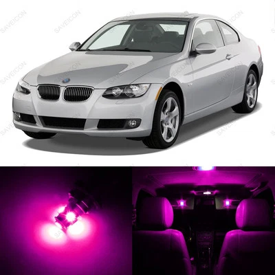 16 x Pink LED Interior Light Package For 2006 - 2011 BMW 328i 335i M3 330i +TOOL - Image 1 of 4