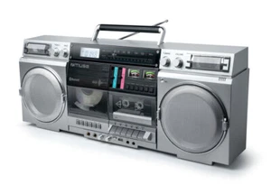 MUSE Bluetooth Retro Boombox mit Radio, CD, Kassettenrekorder, AUX, 80W - Bild 1 von 9