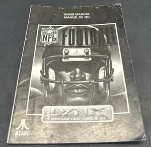 Vintage Lynx Video Game MANUAL NFL Football - Picture 1 of 2