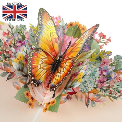 SECOND NATURE 3D Pop Up Card Female Mother Daughter Girlfriend Wife Birthday Graduation