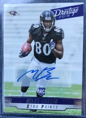 2019 Panini Prestige Miles Boykin RC Rookie AUTO Autograph (CD) - Image 1 of 2