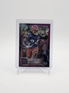 Bowman University Chrome 2025 - Ja'Kobi Jackson #163 refractor fucsia/225 (RC) - Imagen 1 de 2