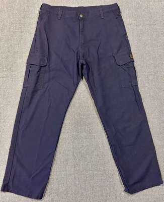 Workrite Mens 38x33 Flame Resistant FR 2112 Cargo Pants ARC 12.7 • Navy Blue - Image 1 of 4