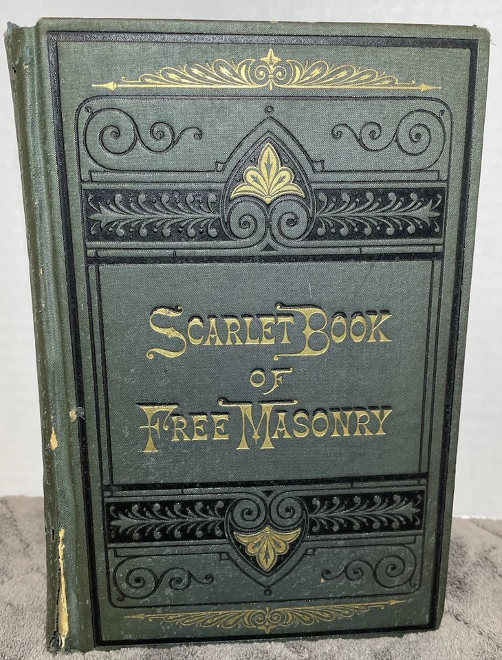 First Edition Scarlett Book Of Freemasonry Hardcover 1880 - Image 1 of 4