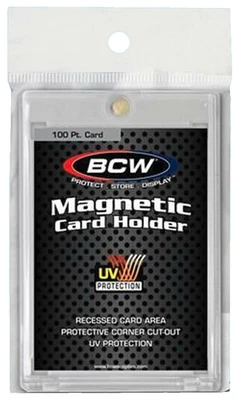 1 BCW Magnetic 100 pt UV Safe Thick Card Holder Display Case Sport Trading Point - Image 1 of 3