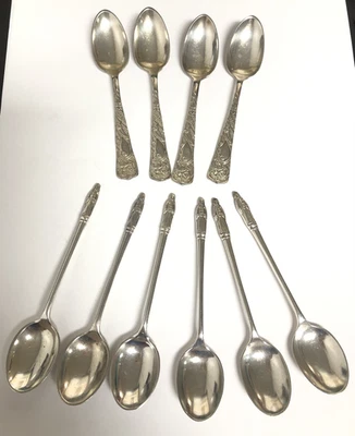 Vintage 1847 Rogers Bros & Walker & Hall Coffee Espresso Spoons Lot of 10 - Image 1 of 4
