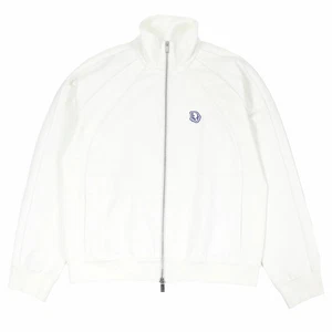 Christian Dior Men's Jacket Technical Cotton Jersey Track White XL Italy - Picture 1 of 9