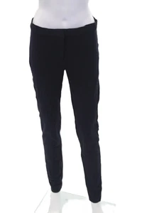 Derek Lam Damen gerades Bein Reißverschluss Haken und Ösen strukturierte Hose blau Größe 6 - Bild 1 von 6