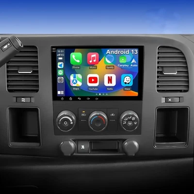Radio estéreo para automóvil GMC Sierra 1500 2008-2013 Android 15 Carplay GPS navegación 4+64G Foto 1 de 4