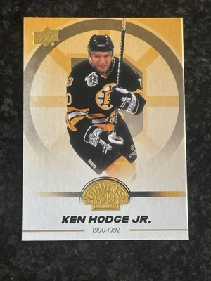Ken Hodge Jr. Gold Base 23-24 Upper Deck Bruins Centennial - Image 1 of 2