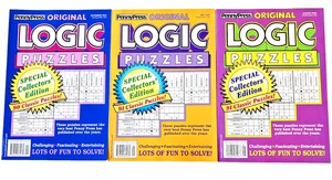 NEW 3 Penny Press Dell Logic Problems Puzzles Special Collectors' Edition - Imagen 1 de 1