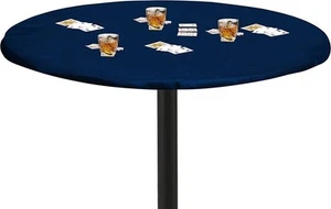 Feltectors Felt Table Cover For Playing Cards and Poker, Round, 68 - 72in ,Blue - Picture 1 of 8