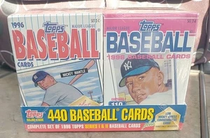 1996 Topps Baseball Complete Set Factory Sealed Cereal Boxes I & II - Bild 1 von 4