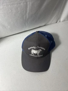 Kentucky-Tennessee Livestock Market Adjustable Strap Mesh-Back Hat - Picture 1 of 5