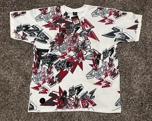 Vintage Air Jordan 8 T-Shirt Large  Retro Jordan 8 Jordan Brand All Over Print - Picture 1 of 4