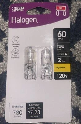 Feit Electric 60-Watt T4 G9 Bi-Pin Base Dimmable Light Bulb Only One Bulb - Image 1 of 3