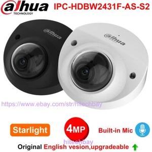 DH-IPC-HDBW2431F-AS-S2 Starlight 4MP IP Camera IR30m H.265+ PoE Built-in Mic - Picture 1 of 8