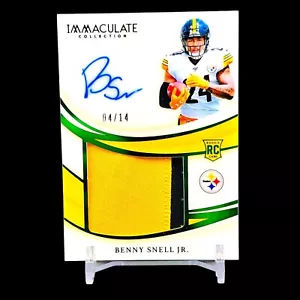 2019 Panini Immaculate Benny Snell Jr. FOTL RPA /14 Rookie Patch Auto Kentucky - Picture 1 of 8