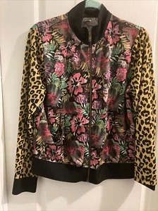 Zumba Women Jacket XLovely Zip Closure Collared Long Sleeve Pockets Multicolor - Picture 1 of 6