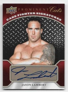 2009 UPPER DECK PROMINENT CUTS CAGE FIGHTER AUTOGRAPH Jason Lambert #CFSJL - Picture 1 of 1