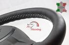 FOR MERCURY GRAND MARQUIS 96-04 BLACK LEATHER STEERING WHEEL COVER, LIGHT GREY 2