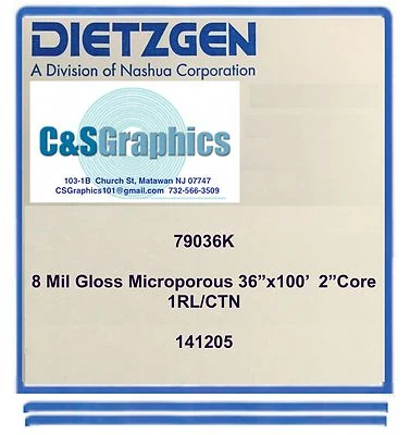 1 ROLL 36" x 100'  8 MIL Gloss Microporous Photo Inkjet Paper  Wide Format Paper - Image 1 of 4