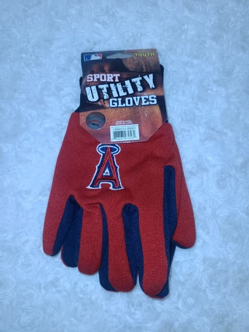 MLB Los Angeles Angels Youth Sport Utility Gloves Red Blue NWT Halo Anaheim Cover