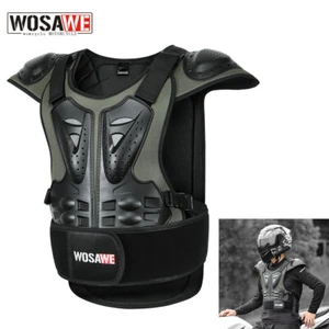 WOSAWE Motorrad Brust Rückenprotektor Rüstung Weste Schulterpolster Erwachsene - Picture 1 of 11