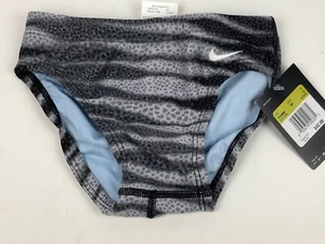 Boys Nike Performance Swim Brief TFSS0009 NWT Swimsuit Foil Skin - Picture 1 of 10