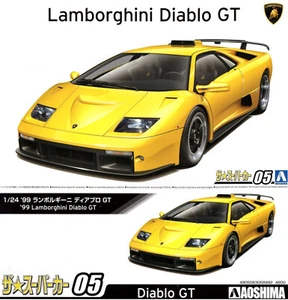 AOSHIMA 05899. Lamborghini Diablo GT 1999.  1/24 scale Kit - Picture 1 of 17