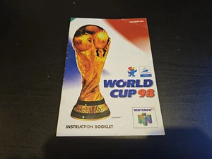 World Cup 98 Nintendo 64 Booklet Manual - Picture 1 of 1