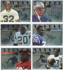 Juego completo de 12 retratos de platino Fleer Metal Football 1995 - Imagen 1 de 4