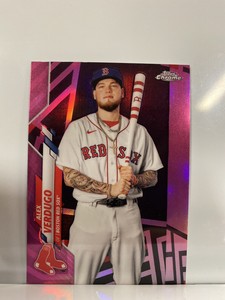 2020 Topps Chrome update  ALEX VERDUGO  PINK REFRACTOR Card #U-5  Boston Red Sox