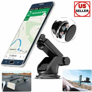 360° Magnetic Car Mount Holder Dash Windshield Suction Cup Stand For Cell Phone - Picture 1 of 37