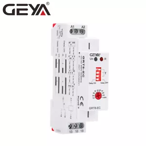 GEYA Industrial On&Off Timer Verzögerungsrelais Zeit Cycler Schalter AC380-440V - Bild 1 von 12