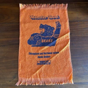 VTG Chicago Bears Monster Towel Chicagoland Indiana Honda WBBM Radio Promo - Picture 1 of 9