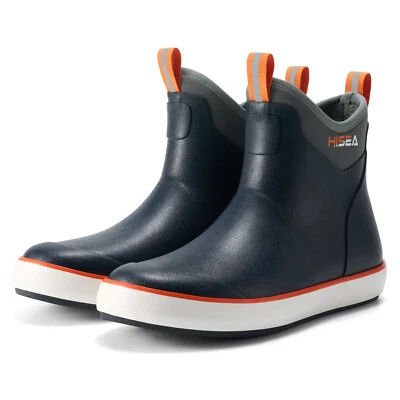 Мужские водонепроницаемые дождевые ботинки HISEA для рыбалки на палубу противоскользящие мягкие рабочие ботинки - Изображение 1 из 4