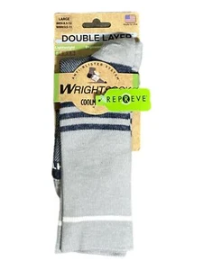 Neu Paar doppellagige Anti-Blasen Socken Wrightsock Unisex M 8,5-12 W 9,5-11 - Bild 1 von 3