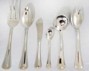 PRINCESS GOLD by Wirths 6 Piece Serving Set NEW NEVER USED made Germany 18/8 - Picture 1 of 5