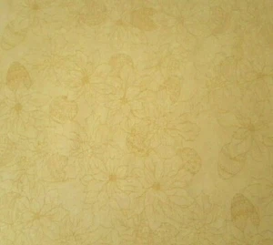Holiday Classics BTY Quilting Treasures Gold Ornament Poinsettia Golden Tan - Picture 1 of 3