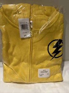Pokemon Full Zippered Hoodie Youth X-Large 18/20 Yellow Pikachu Ears NWT - Picture 1 of 6