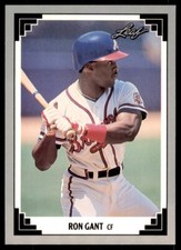 1991 Leaf Ron Gant Baseball Cards #129