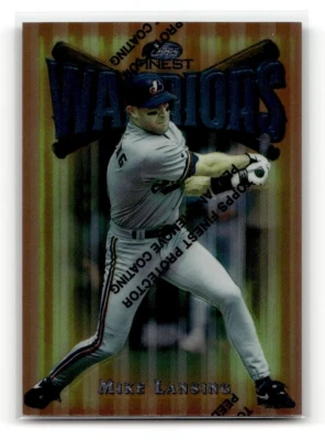 1997 Topps Finest Baseball Mike Lansing #69   Montreal Expos - Image 1 of 2