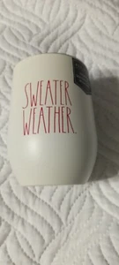 rae dunn Fall themed insulated stainless steel stemless wine glass, nwt. - Bild 1 von 3
