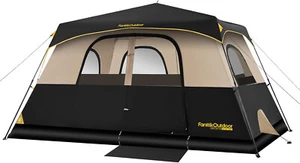 FanttikOutdoor Camping Tent 8 Person Instant Cabin Tent Setup in 60 Seconds - Picture 1 of 9